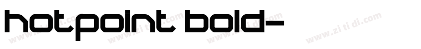 hotpoint bold字体转换